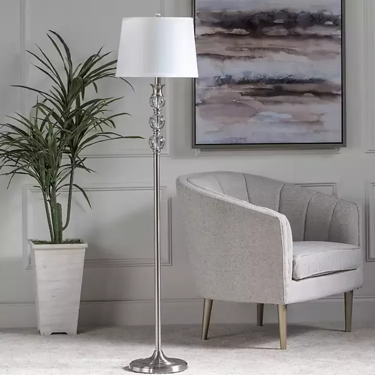 crystal_and_silver_metal_floor_lamp_4.webp Crystal and Silver Metal Floor Lamp>Kirklands Home Best