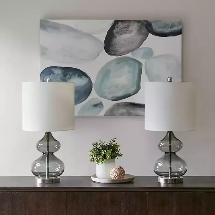 curved_gray_glass_table_lamps_set_of__2.webp Curved Glass Table Lamps, Set of 2>Kirklands Home Hot
