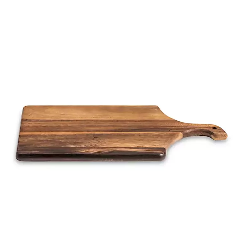 Curved Handle Acacia Wood Cutting Board>Kirklands Home Cheap