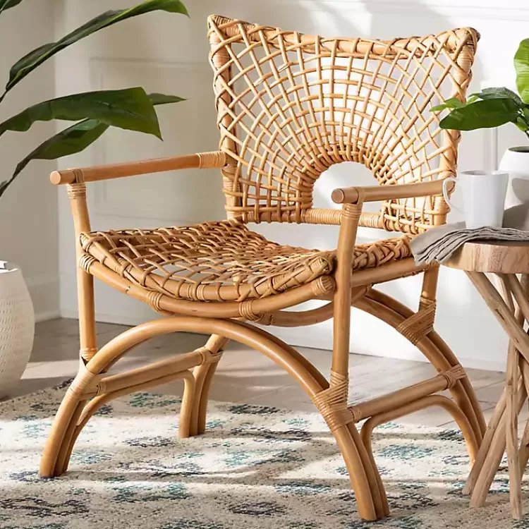 curved_natural_rattan_woven_accent_chair_8.webp Curved Natural Rat Woven Accent Chair>Kirklands Home Flash Sale