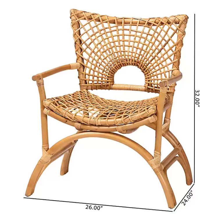 curved_natural_rattan_woven_accent_chair_9.webp Curved Natural Rat Woven Accent Chair>Kirklands Home Flash Sale