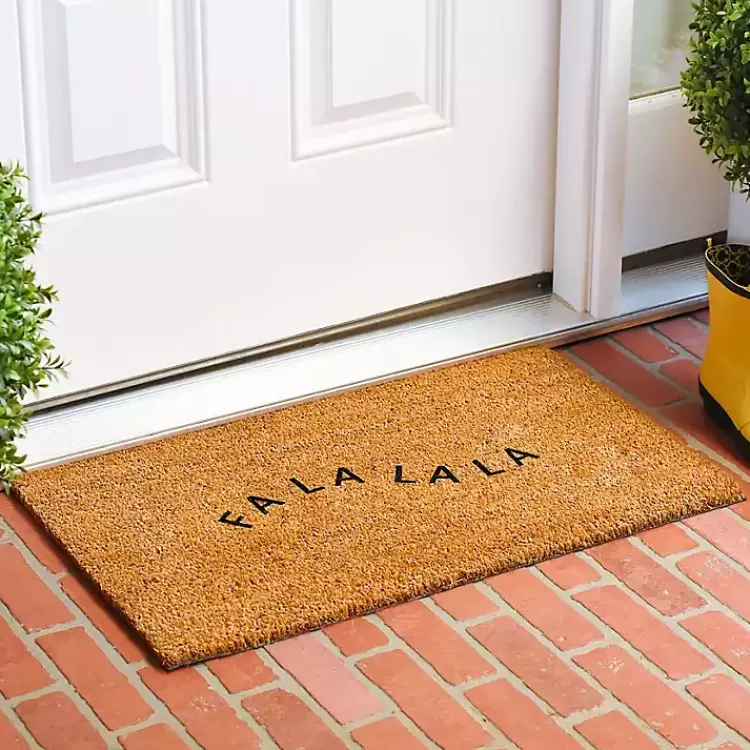 Curvy Fa La La Coir Doormat>Kirklands Home Cheap