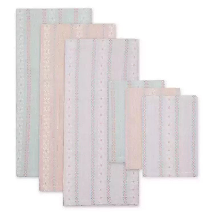 Daisy Dobby 6-pc. Dish Towel and Cloth Set>Kirklands Home Outlet