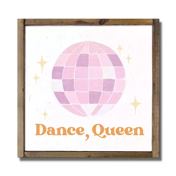 Dance, Queen Disco Ball Framed Wall Plaque>Kirklands Home Outlet