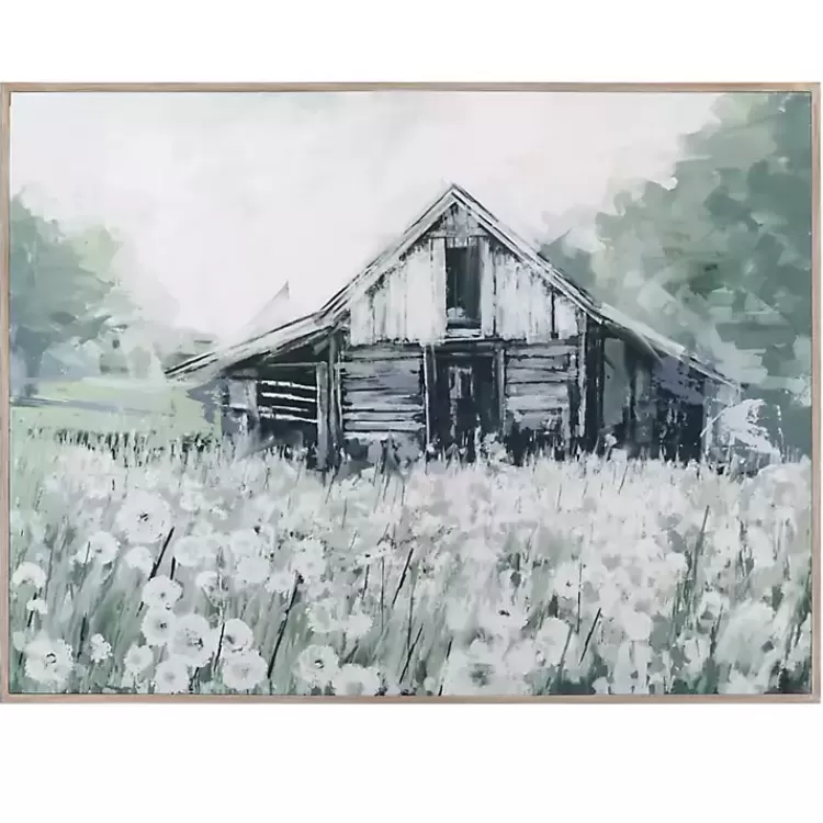 dandelion_barn_framed_canvas_art_print_2.webp Dandelion Barn Framed Canvas Art Print>Kirklands Home Flash Sale