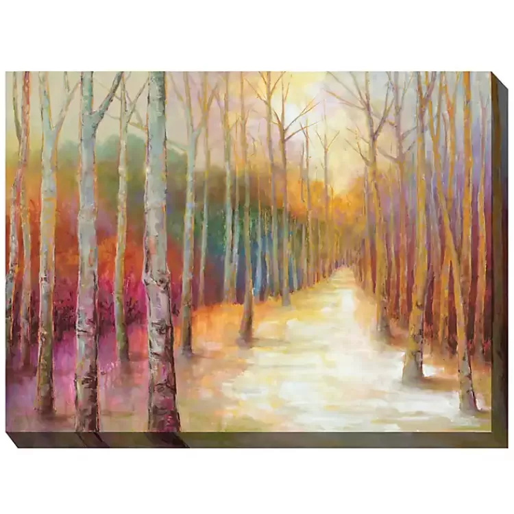 Dappled Forest Outdoor Canvas Art Print>Kirklands Home Cheap