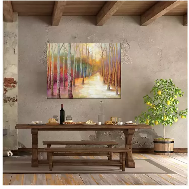 Dappled Forest Outdoor Canvas Art Print>Kirklands Home Cheap