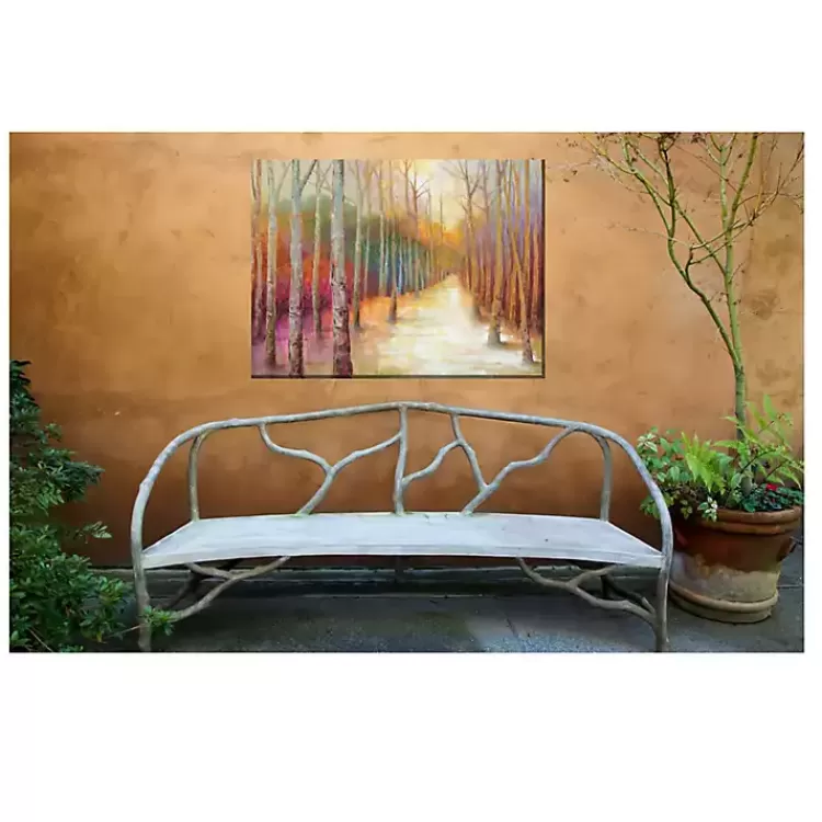 dappled_forest_outdoor_canvas_art_print_2.webp Dappled Forest Outdoor Canvas Art Print>Kirklands Home Cheap