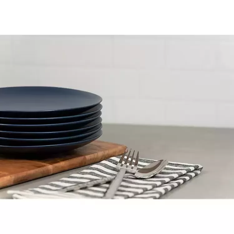dark_blue_classic_coupe_salad_plates_set_of__2.webp Dark Classic Coupe Salad Plates, Set of 6>Kirklands Home New