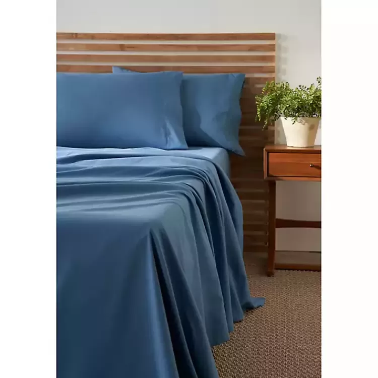 dark_blue_microfiber_pc_king_sheet_set_2.webp Dark Microfiber 4-pc. King Sheet Set>Kirklands Home Online