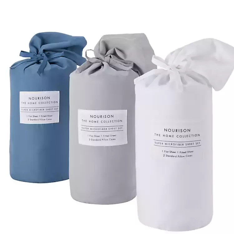 dark_blue_microfiber_pc_king_sheet_set_5.webp Dark Microfiber 4-pc. King Sheet Set>Kirklands Home Online