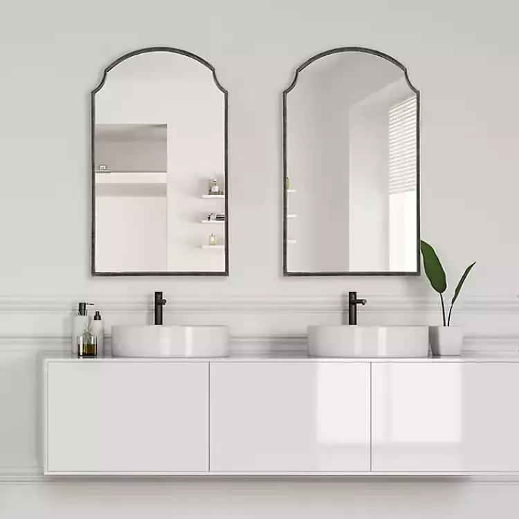 Dark Bronze Arched Scallop Edge Wall Mirror>Kirklands Home Hot