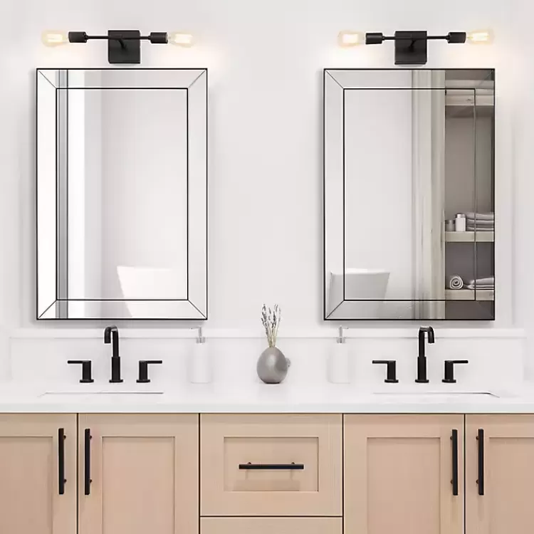 Dark Bronze Bevel Rectangle Wall Mirror>Kirklands Home Store