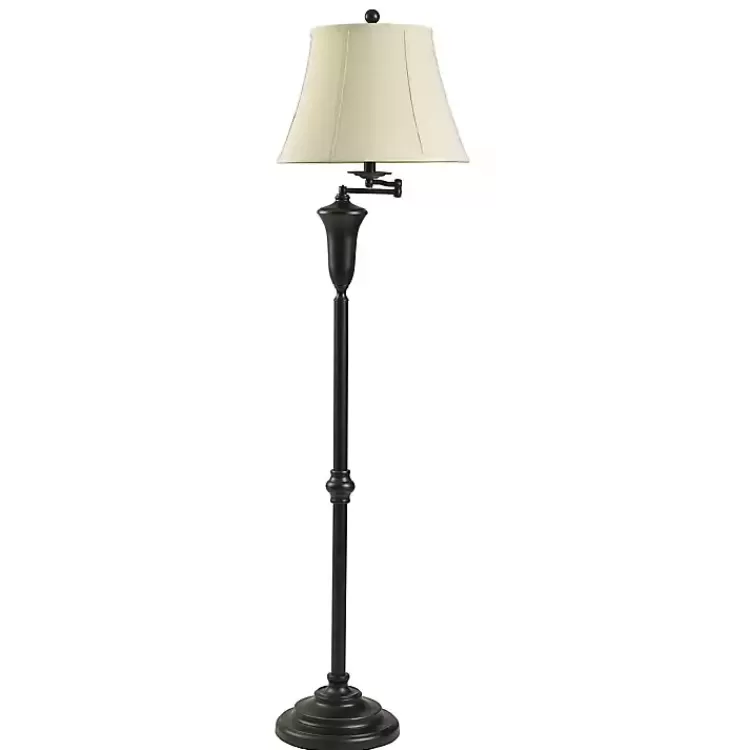 Dark Bronze Madison Swing Arm Floor Lamp>Kirklands Home Best Sale