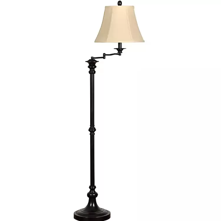 Dark Bronze Menlo Swing Arm Floor Lamp>Kirklands Home New