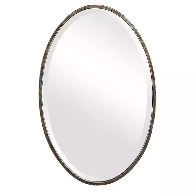 Dark Bronze Oval Wall Mirror>Kirklands Home Sale