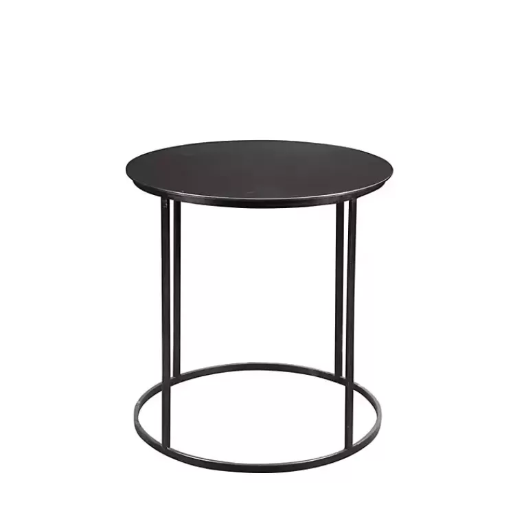 Dark Bronze Rounded Metal Accent Table>Kirklands Home Cheap