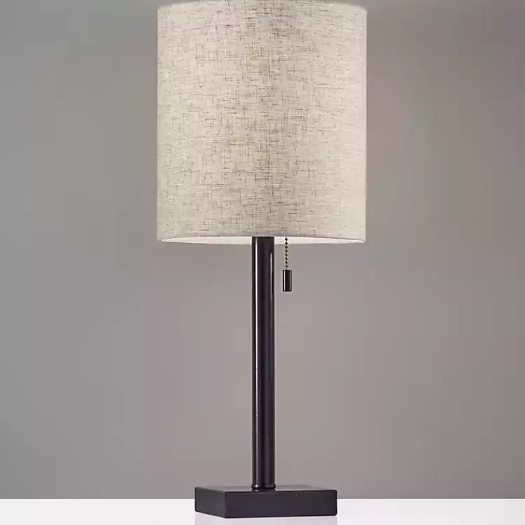Dark Bronze Square Base Table Lamp>Kirklands Home Discount