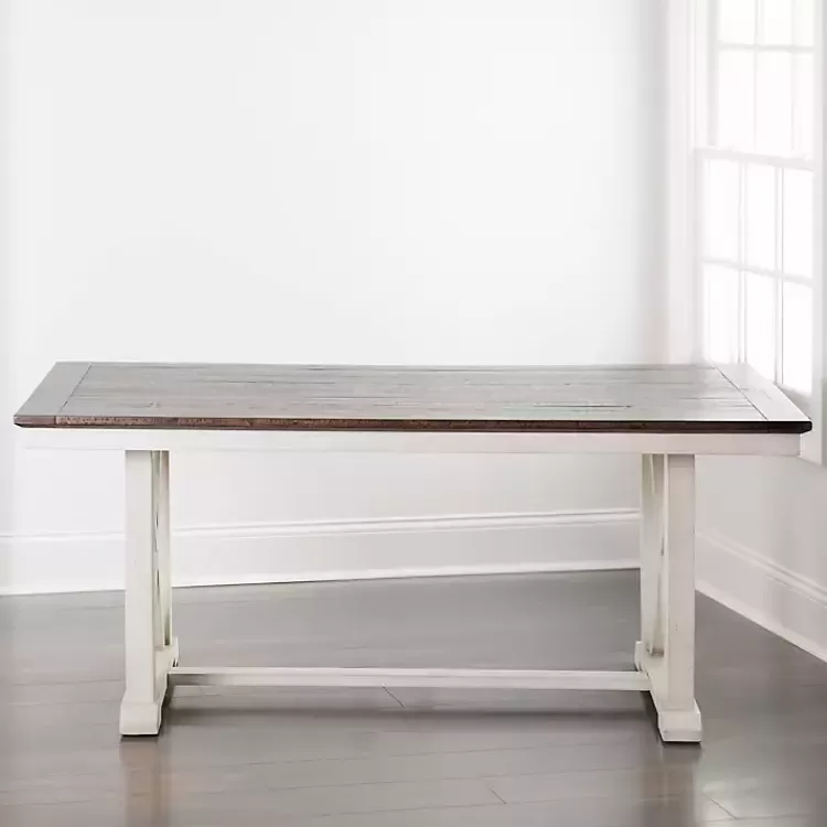 Dark Brown and Ivory Jackson Dining Table>Kirklands Home New