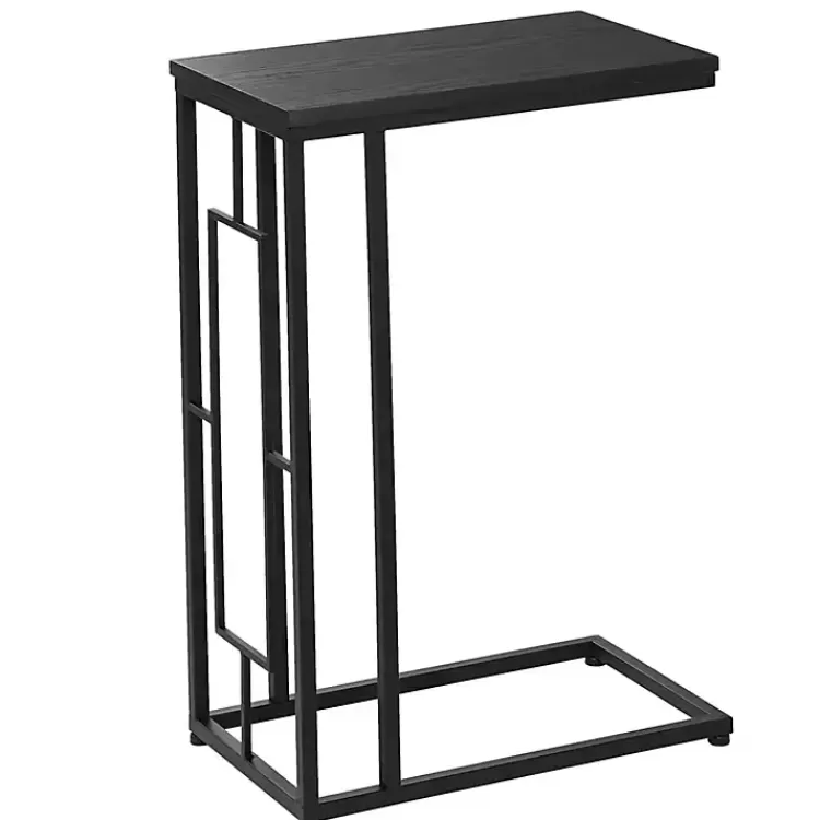 Dark Metal C-Shaped Accent Table>Kirklands Home Fashion