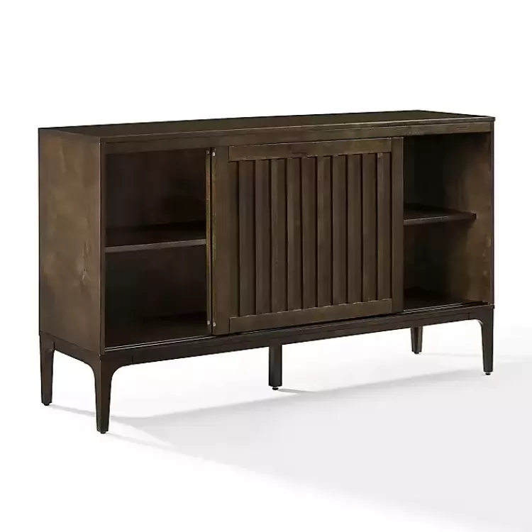 dark_brown_slatted_sliding_door_sideboard_2.webp Dark Slatted Sliding Door Sideboard>Kirklands Home Flash Sale