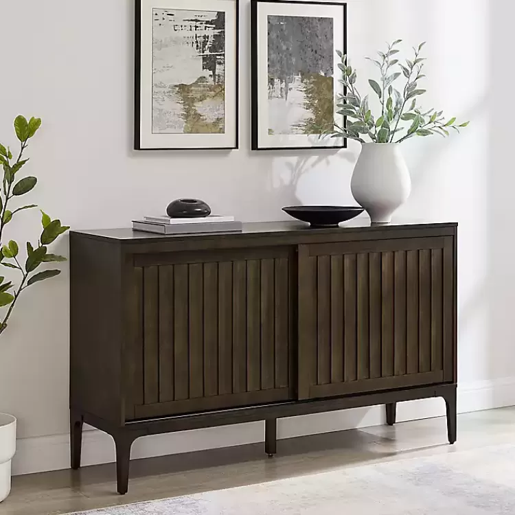 dark_brown_slatted_sliding_door_sideboard_4.webp Dark Slatted Sliding Door Sideboard>Kirklands Home Flash Sale