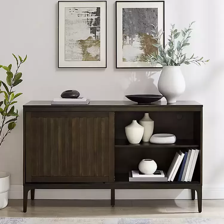 dark_brown_slatted_sliding_door_sideboard_5.webp Dark Slatted Sliding Door Sideboard>Kirklands Home Flash Sale