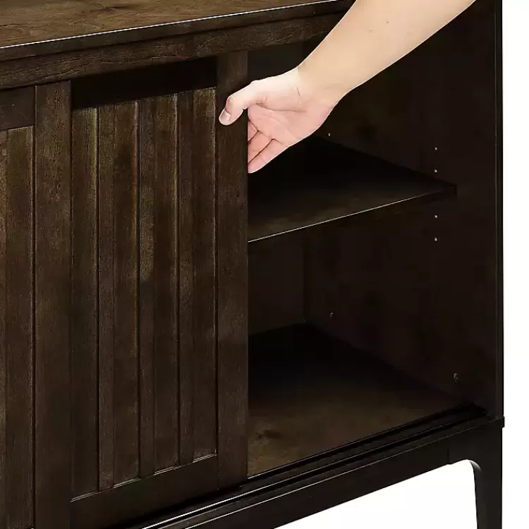 dark_brown_slatted_sliding_door_sideboard_6.webp Dark Slatted Sliding Door Sideboard>Kirklands Home Flash Sale