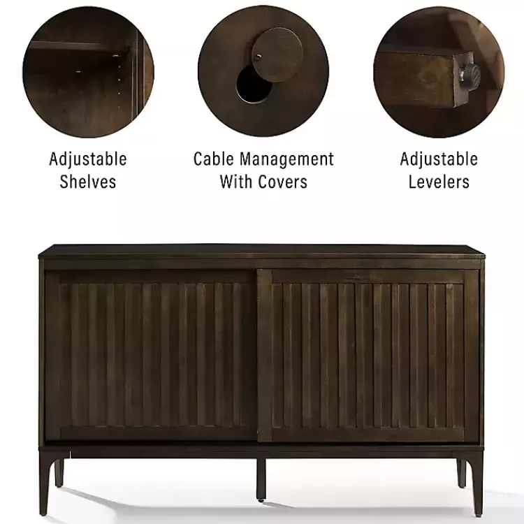dark_brown_slatted_sliding_door_sideboard_9.webp Dark Slatted Sliding Door Sideboard>Kirklands Home Flash Sale