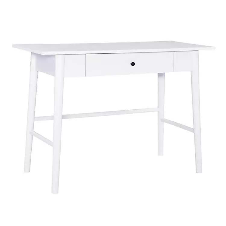 Dark Wood 1-Drawer Midcentury Modern Desk>Kirklands Home Flash Sale