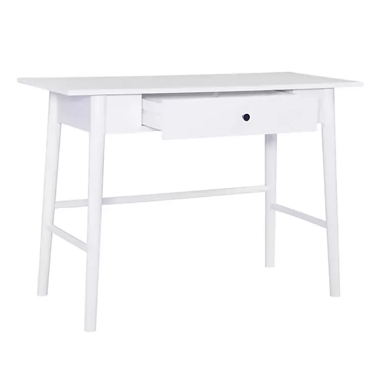 Dark Wood 1-Drawer Midcentury Modern Desk>Kirklands Home Flash Sale