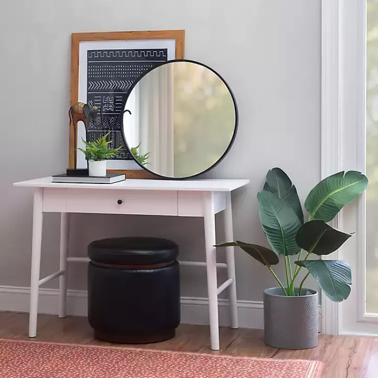dark_brown_wood_drawer_midcentury_modern_desk_2.webp Dark Wood 1-Drawer Midcentury Modern Desk>Kirklands Home Flash Sale