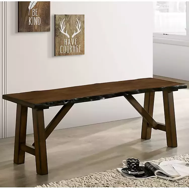 dark_brown_wood_live_edge_bench_3.webp Dark Wood Live Edge Bench>Kirklands Home Flash Sale