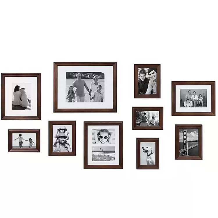 Dark Wood 10-pc. Gallery Wall Frame Set>Kirklands Home Shop