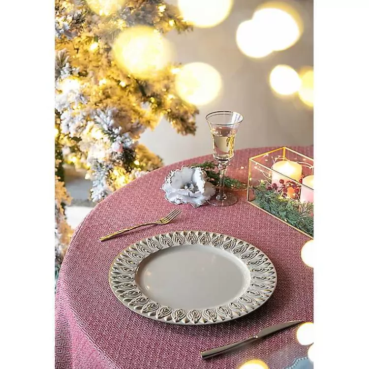 dark_cream_plume_border_chargers_set_of__2.webp Dark Cream Plume Border Chargers, Set of 4>Kirklands Home Best