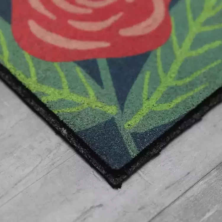 dark_floral_welcome_rubber_doormat_2.webp Dark Floral Welcome Rubber Doormat>Kirklands Home Cheap