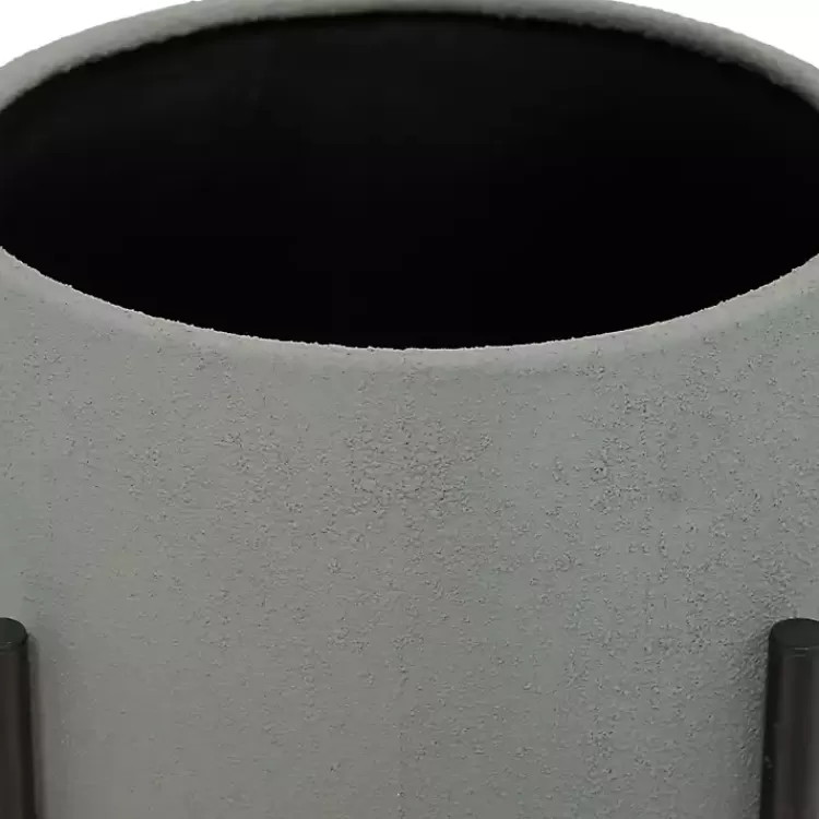 dark_gray_barrel_pc_planter_set_2.webp Dark Barrel 2-pc. Planter Set>Kirklands Home Hot