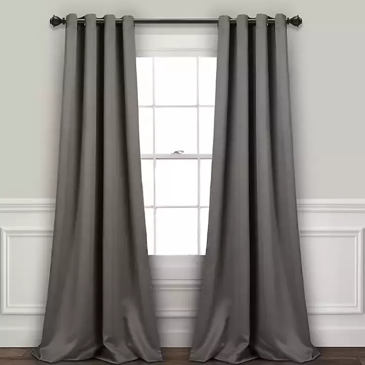 Dark Blackout Curtain Panel Set, 84 in.>Kirklands Home Discount