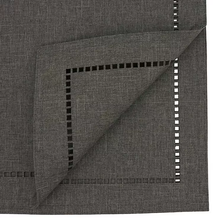 Dark Hemstitch Border Table Runner>Kirklands Home Store