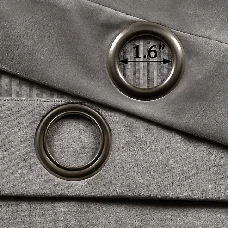 dark_gray_prima_velvet_curtain_panel_set__in_3.webp Dark Prima Velvet Curtain Panel Set, 108 in.>Kirklands Home Best Sale