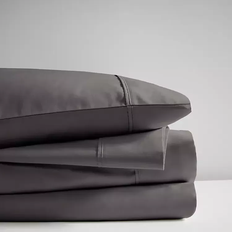 dark_gray_rich_cooling_cotton_queen_sheet_set_2.webp Dark Rich Cooling Cotton Queen Sheet Set>Kirklands Home Outlet