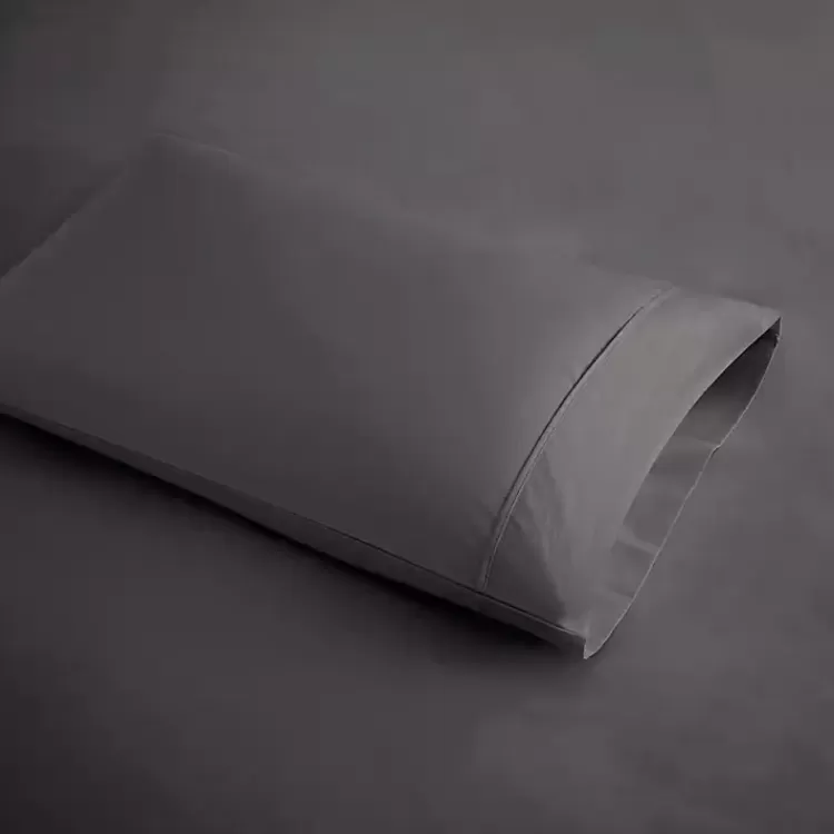 dark_gray_rich_cooling_cotton_queen_sheet_set_3.webp Dark Rich Cooling Cotton Queen Sheet Set>Kirklands Home Outlet