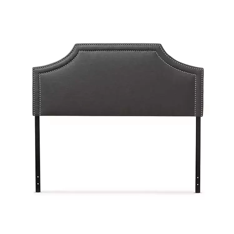 Dark Scalloped Corner Queen Headboard>Kirklands Home Discount