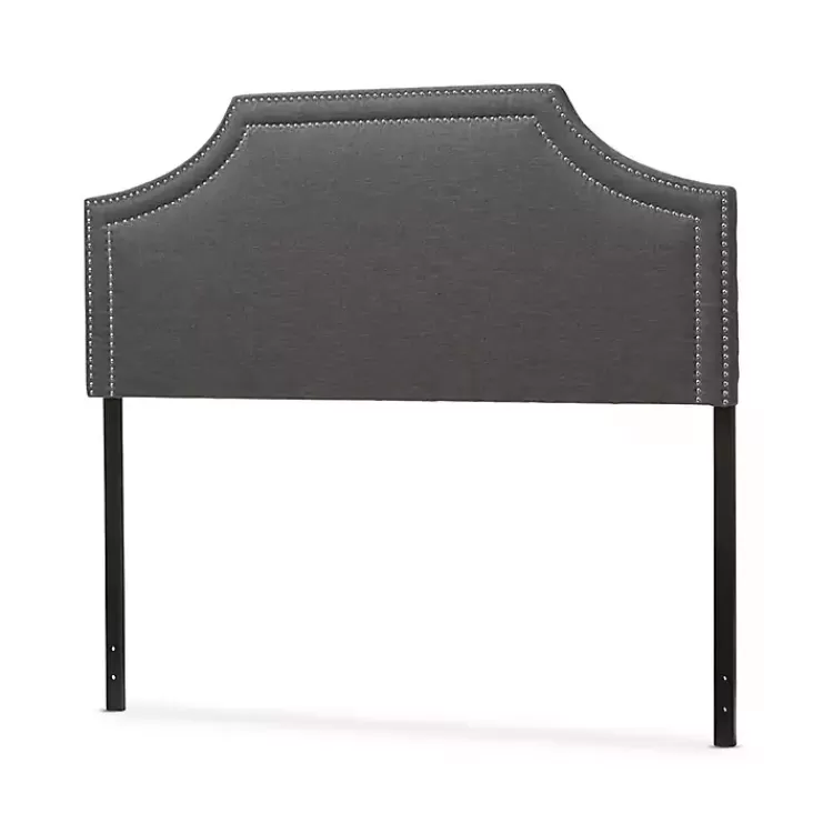 Dark Scalloped Corner Queen Headboard>Kirklands Home Discount