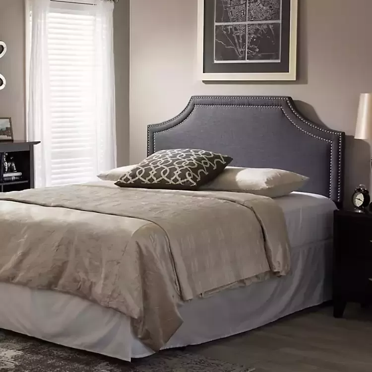 dark_gray_scalloped_corner_queen_headboard_3.webp Dark Scalloped Corner Queen Headboard>Kirklands Home Discount