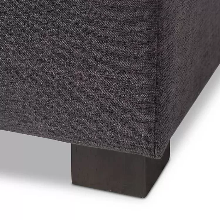 dark_gray_tufted_contemporary_storage_bench_6.webp Dark Tufted Contemporary Storage Bench>Kirklands Home Cheap