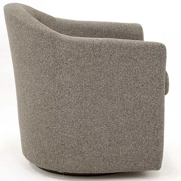 dark_gray_tufted_swivel_barrel_accent_chair_3.webp Dark Tufted Swivel Barrel Accent Chair>Kirklands Home Cheap