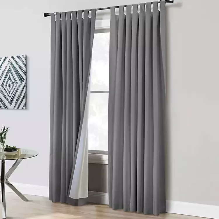 Dark Ventura Blackout Curtain Panel, 95 in.>Kirklands Home Fashion