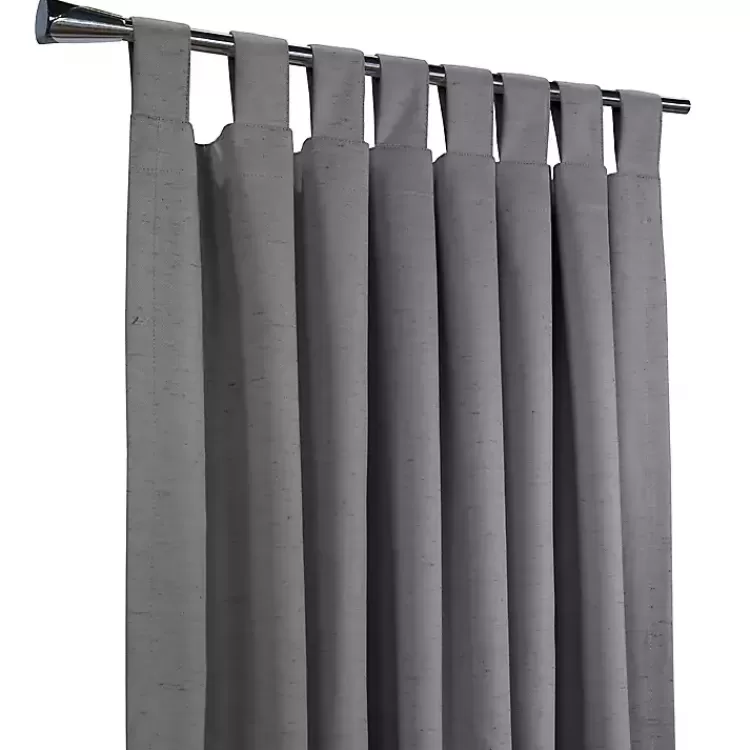 dark_gray_ventura_blackout_curtain_panel__in_3.webp Dark Ventura Blackout Curtain Panel, 95 in.>Kirklands Home Fashion