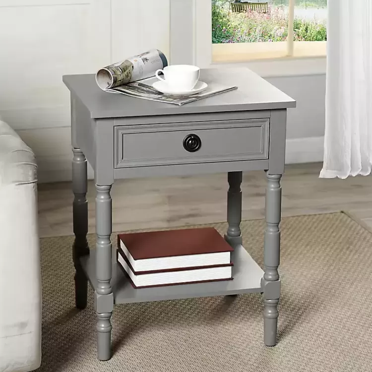 Dark Wood Barrett Accent Table>Kirklands Home Sale
